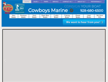 Tablet Screenshot of cowboysmarine.com